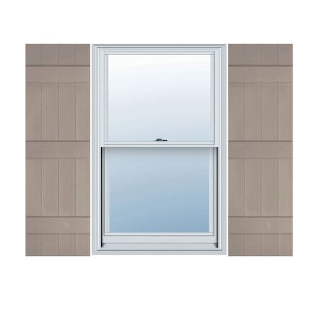 Ekena Millwork 14 in. W x 55 in. H Builders Edge, Four Board Joined 3 Batten, Board-n-Batten Shutters, 008, Clay, PR 080140055008